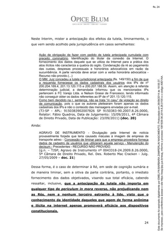 Processo aécio neves tjsp - contra tuiteiros