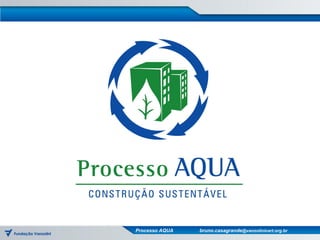 Processo AQUA   bruno.casagrande@vanzolinicert.org.br
 
