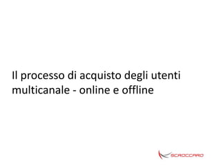 Il processo di acquisto degli utenti
multicanale - online e offline
 
