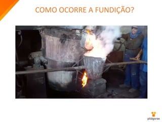 COMO OCORRE A FUNDIÇÃO?
 