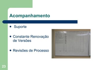 Acompanhamento Suporte Constante Renovação de Versões Revisões de Processo 