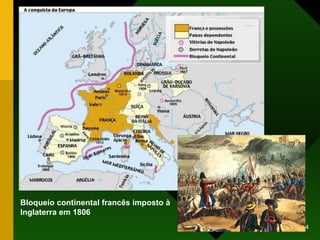 Bloqueio continental francês imposto à Inglaterra em 1806 