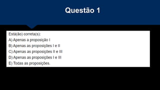 Questão 1
 