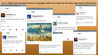 Anna: «Ogni tweet racconta di come io sia tornata, dentro me e dentro la mia storia, dopo essermi allontanata»
 