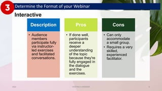 Process of Conducting a Webinar | PPTX