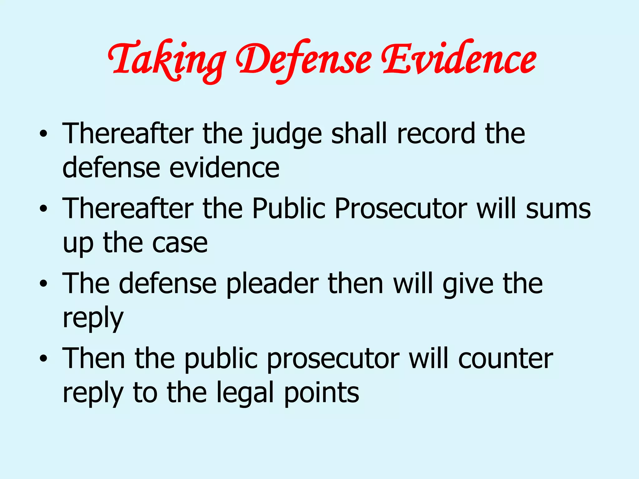 Steps in Criminal Prosecution in india | PPTX