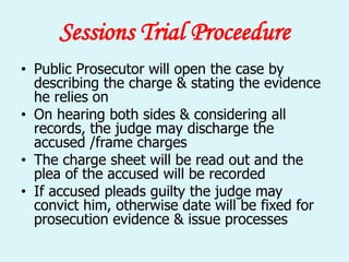 Steps in Criminal Prosecution in india | PPTX