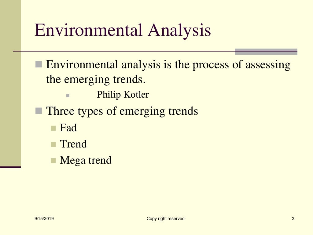 Process Of Environmental Analysis