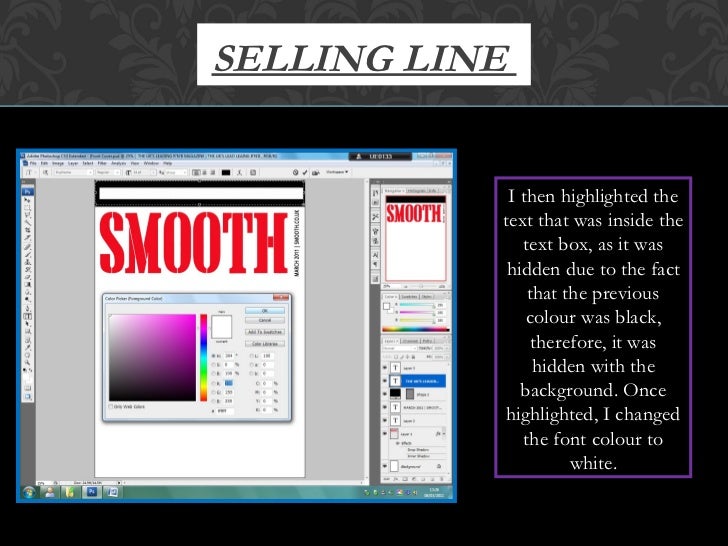 Process Of Front Cover Masthead & Selling Line