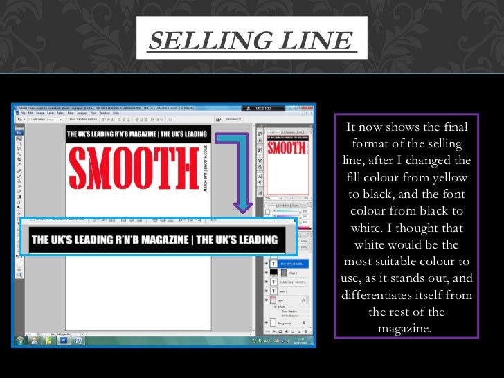 Process Of Front Cover Masthead & Selling Line