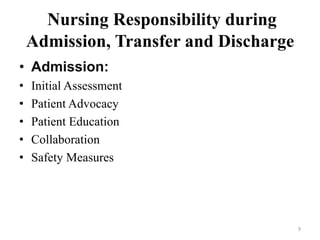 Process of Hospitalization.pptx BSN FON' | PPTX