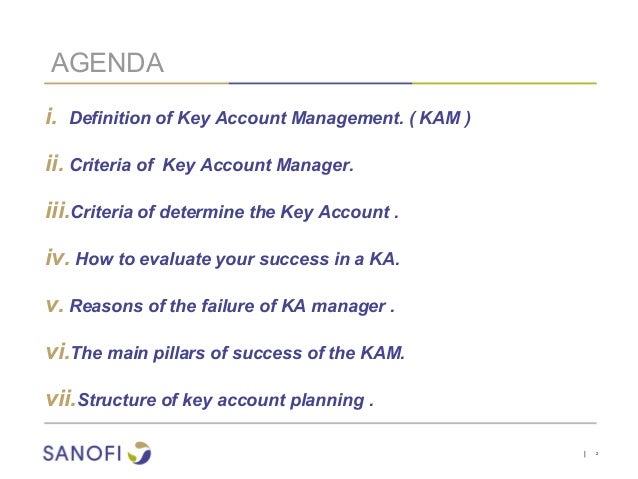 what is the meaning of key account manager