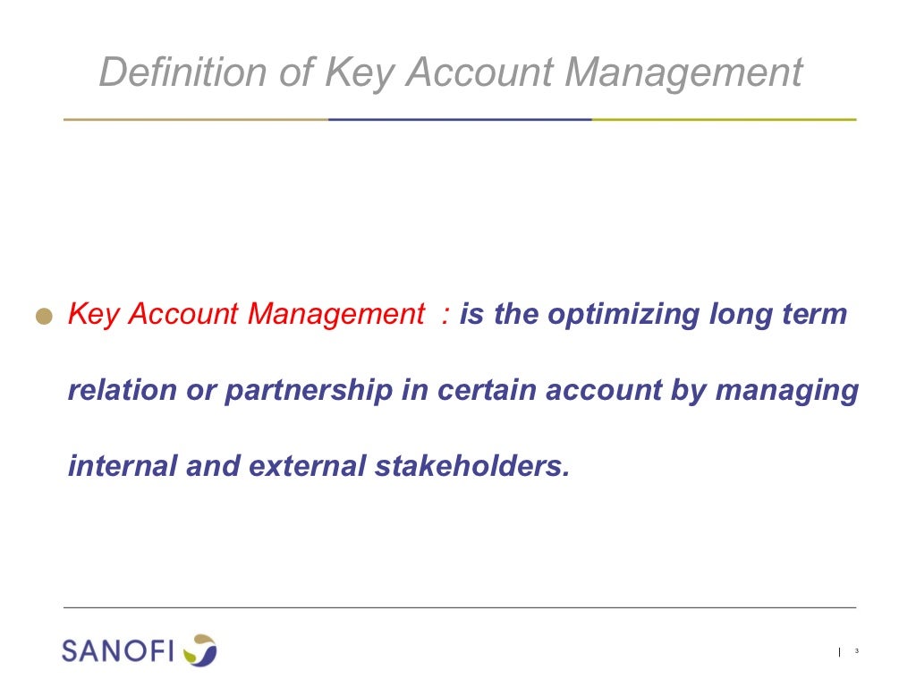 Process of key account managment
