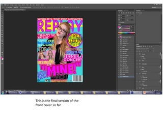 This is the final version of the
front cover so far.
 