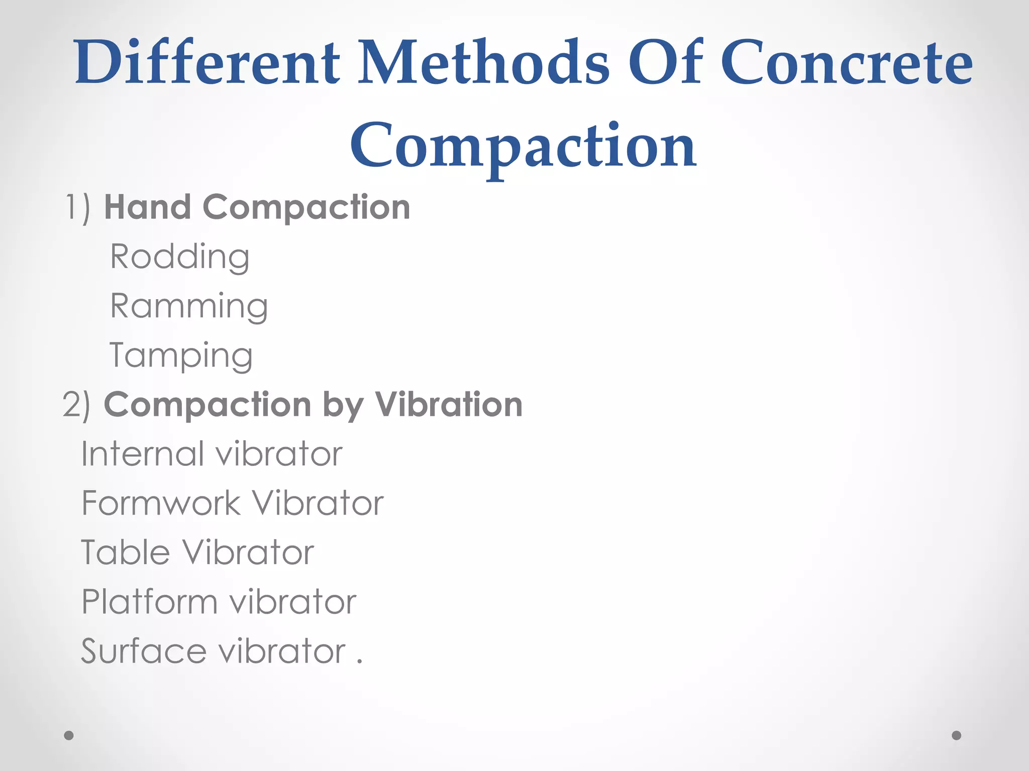 Process of manufacture of concrete | PPTX