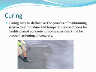 Process of manufacturing of concrete | PPTX