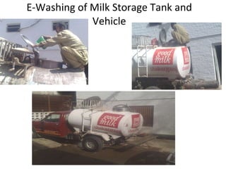 E-Washing of Milk Storage Tank and Vehicle 