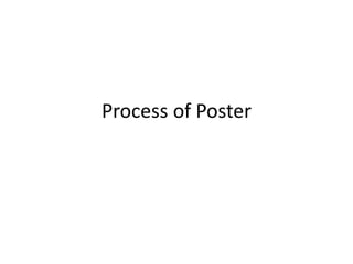 Process of Poster
 