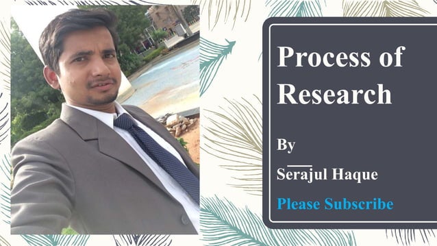 Process of Research (Research Methodology) | PPT
