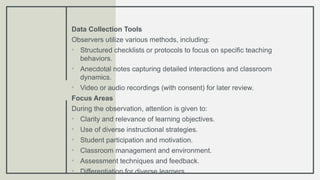 Comprehensive Guide to the Teacher Observation Process for Professional ...