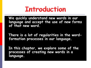Process of word formation lesson 3 | PPT