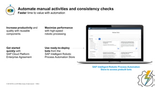 Process optimization and automation for SAP S/4HANA with SAP’s Business ...