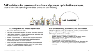 Process optimization and automation for SAP S/4HANA with SAP’s Business ...