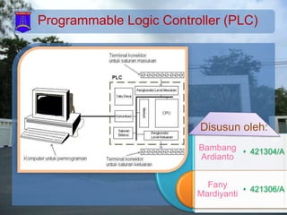 Programmable Logic Controller (PLC)
Bambang
Ardianto
Fany
Mardiyanti
• 421304/A
• 421306/A
Disusun oleh:
 