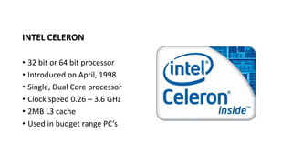 Intel Processor pentium to i9 | PPTX
