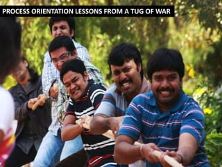PROCESS ORIENTATION LESSONS FROM A TUG OF WAR
 