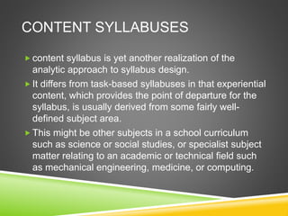 Process oriented syllabus | PPTX