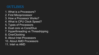 Presentation on - Processors 