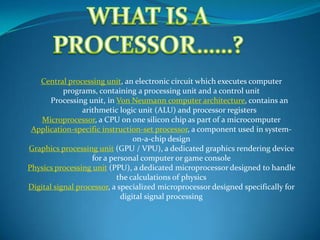 Intel Processors | PPT