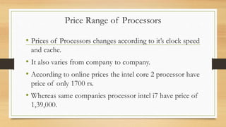 Processors | PPTX