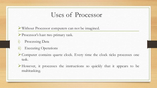 Processors