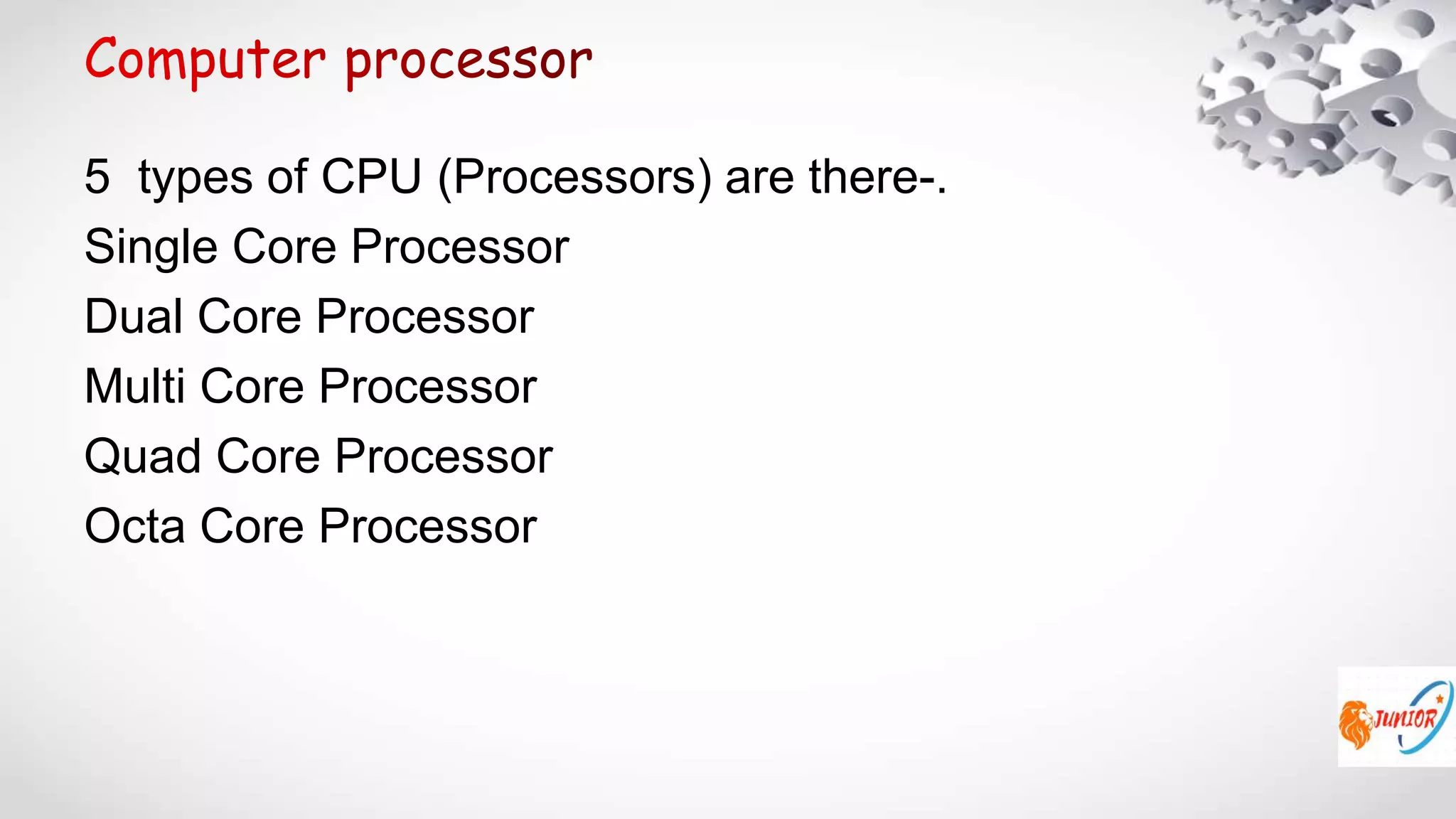 Processors | PPTX