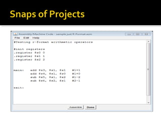 Processor simulator - Computer Archetecture | PPT | Free Download