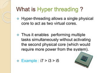 Processors with Advanced Technologies | PPTX