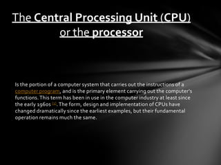 Processor types | PPTX