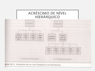 ACRÉSCIMO DE NÍVEL
HIERÁRQUICO
 