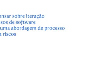 Processos de software