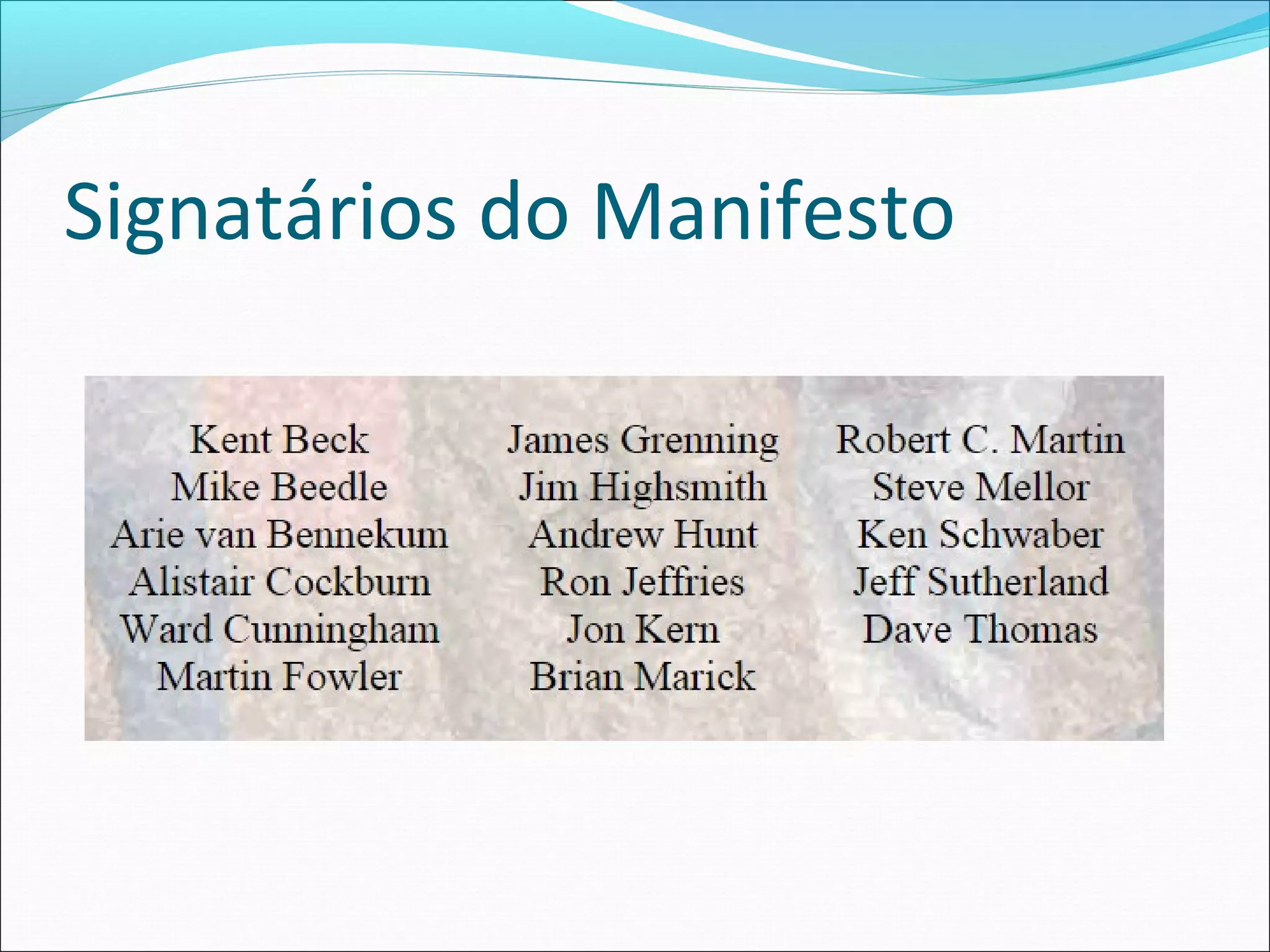 Signatários do Manifesto
 