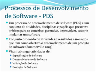 Processos  de Software - 101