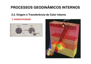 PROCESSOS GEODINÂMICOS INTERNOS

2.2. Origem e Transferência de Calor Interno
2. RADIOATIVIDADE
 