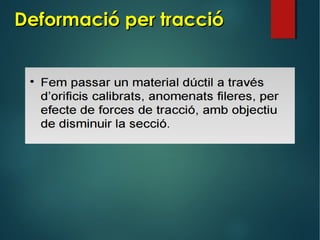 Deformació per traccióDeformació per tracció
 