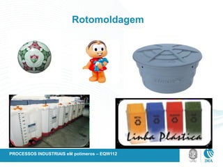 Rotomoldagem
PROCESSOS INDUSTRIAIS eM polímeros – EQW112
 