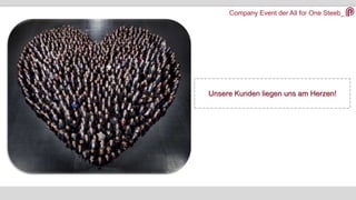 Company Event der All for One Steeb_
Unsere Kunden liegen uns am Herzen!
 