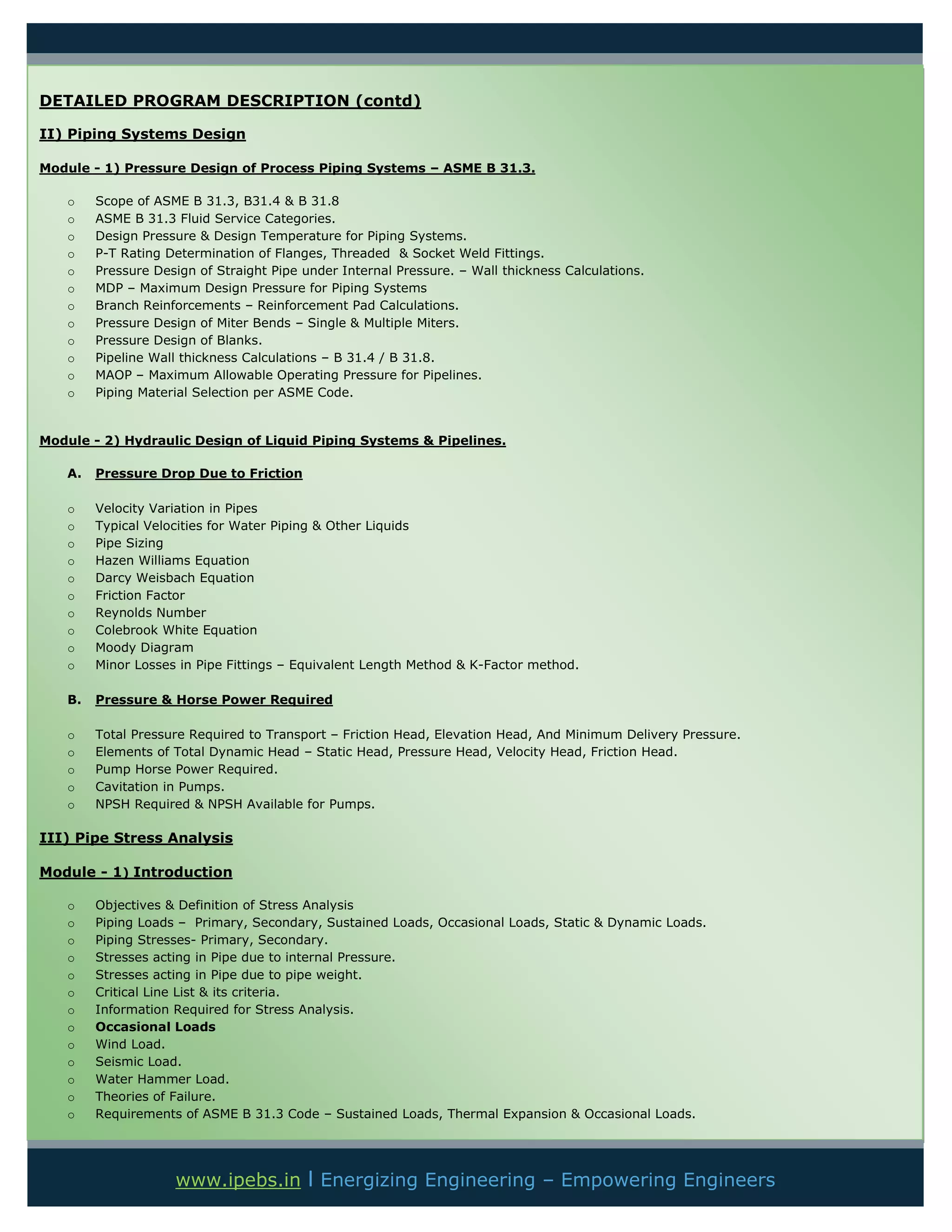 Piping visual data 6