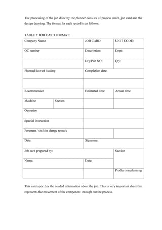 Process planing and manufacturing of a blow mould | PDF
