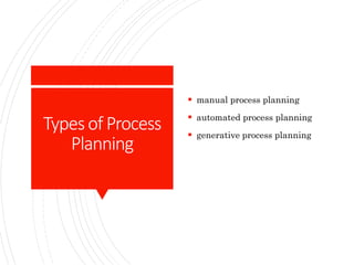 Process planning | PPTX